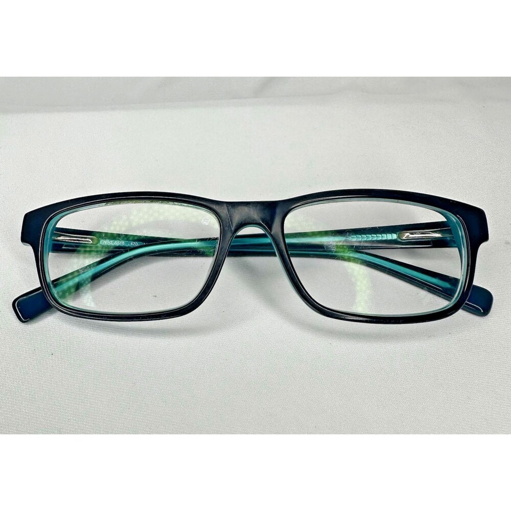 Nike 5518 470 Kids Eyeglasses 49-15-135 Navy Blue Plastic Full Rim FRAMES ONLY